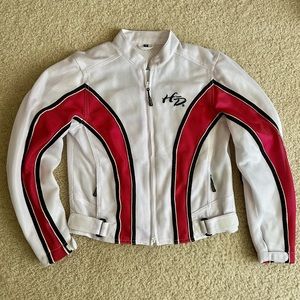 Harley-Davidson Mesh White/Pink Riding Jacket Sz S